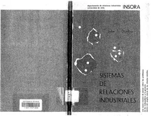 Sistemas De Relaciones Industriales By John Dunlop Z Library