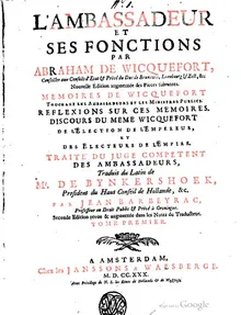 L Ambassadeur Et Ses Fonctions By Abraham De Wicquefort Z Library