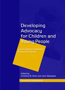 Book cover Developing Advocacy for Children and Young People