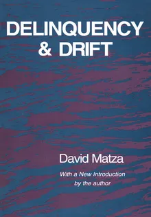 Book cover Delinquency and Drift