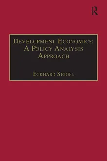 Book cover Development Economics: A Policy Analysis Approach